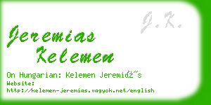 jeremias kelemen business card